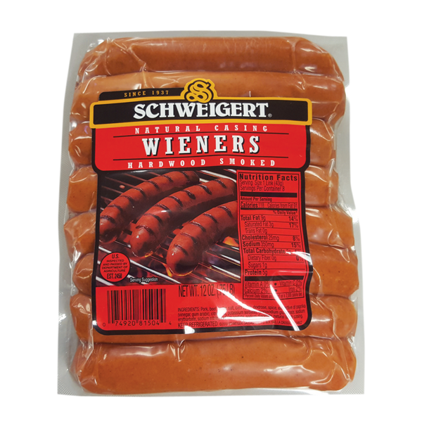 slide 1 of 1, Schweigert Wieners Smoke, 14.3 oz