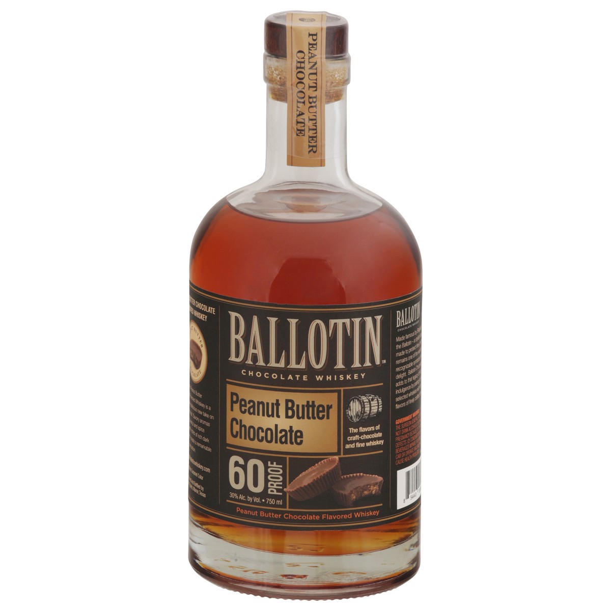 slide 10 of 12, Ballotin Peanut Butter Chocolate Chocolate Whiskey 750 ml, 750 ml