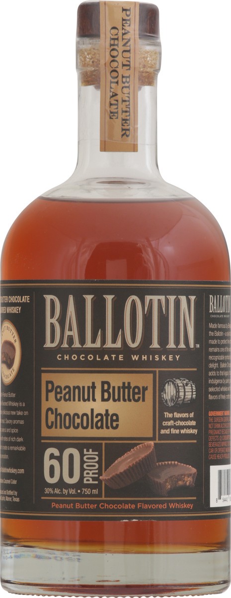 slide 4 of 12, Ballotin Peanut Butter Chocolate Chocolate Whiskey 750 ml, 750 ml