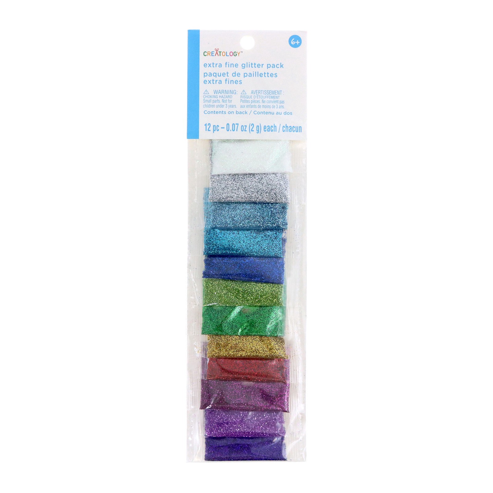 slide 6 of 14, Rainbow Extra Fine Glitter Pack By Creatology, 0.07 oz