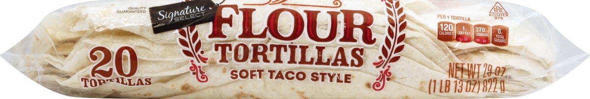 slide 2 of 5, Signature Kitchens Soft Taco Tortillas, 20-29 oz