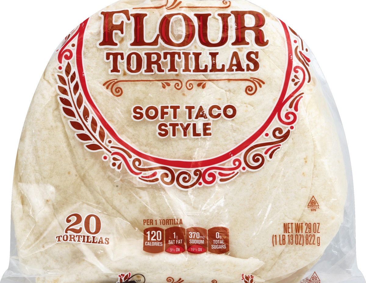 slide 3 of 5, Signature Kitchens Soft Taco Tortillas, 20-29 oz