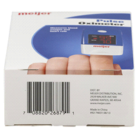 slide 3 of 17, Meijer Pulse Oximeter, 1 ct