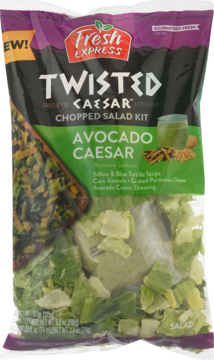 slide 12 of 13, Fresh Express Twisted Avocado Caesar Chopped Salad Kit, 1 ct