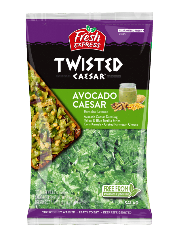 slide 1 of 13, Fresh Express Twisted Avocado Caesar Chopped Salad Kit, 1 ct