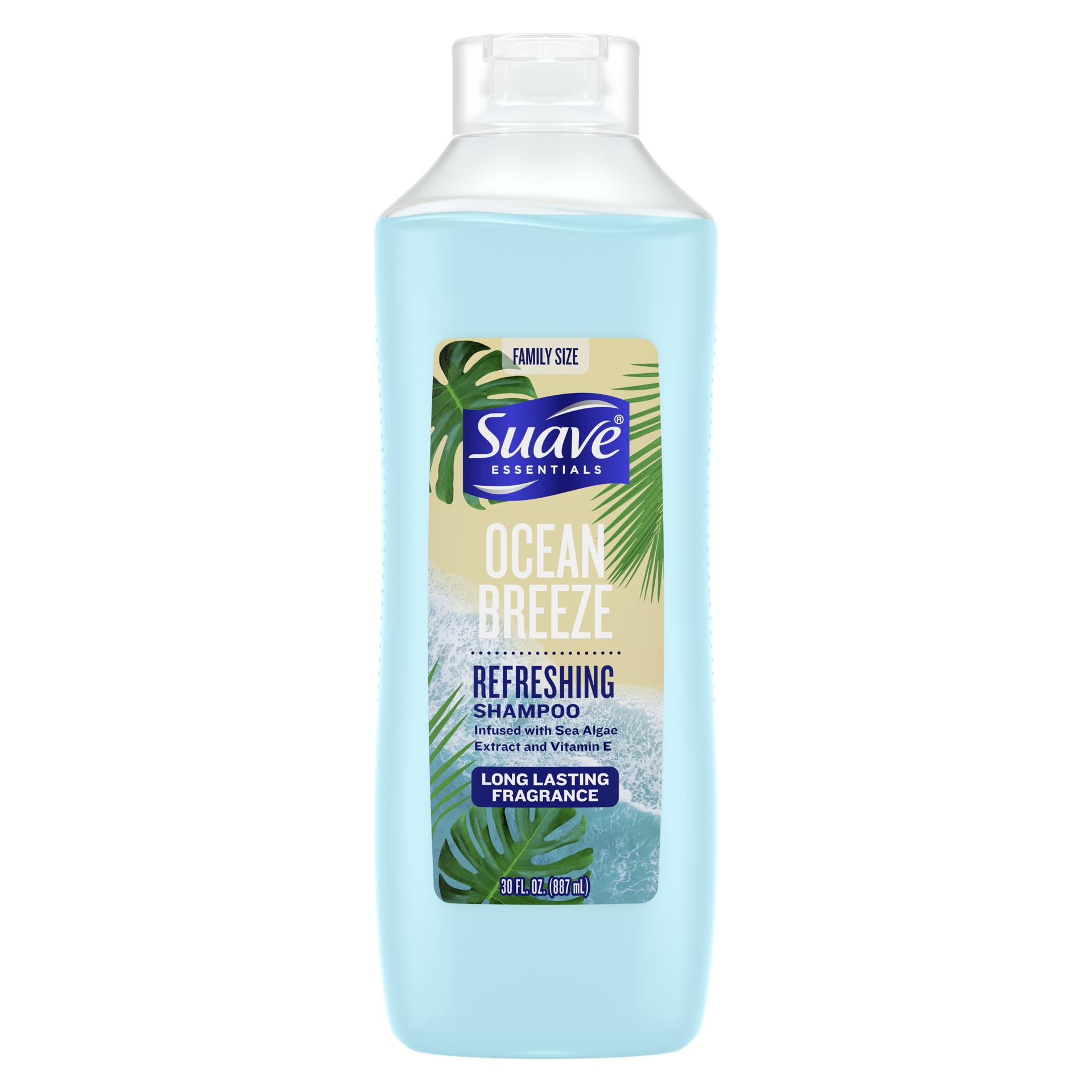 slide 4 of 7, Suave Essentials Moisturizing Shampoo for Dry Hair Ocean Breeze - 30 fl oz, 30 fl oz