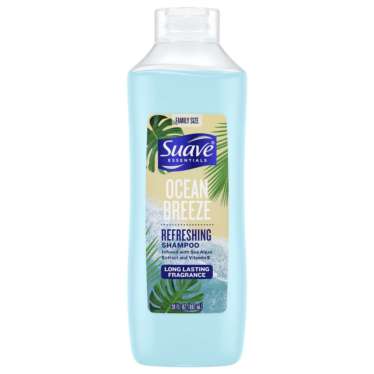 slide 1 of 7, Suave Essentials Moisturizing Shampoo for Dry Hair Ocean Breeze - 30 fl oz, 30 fl oz