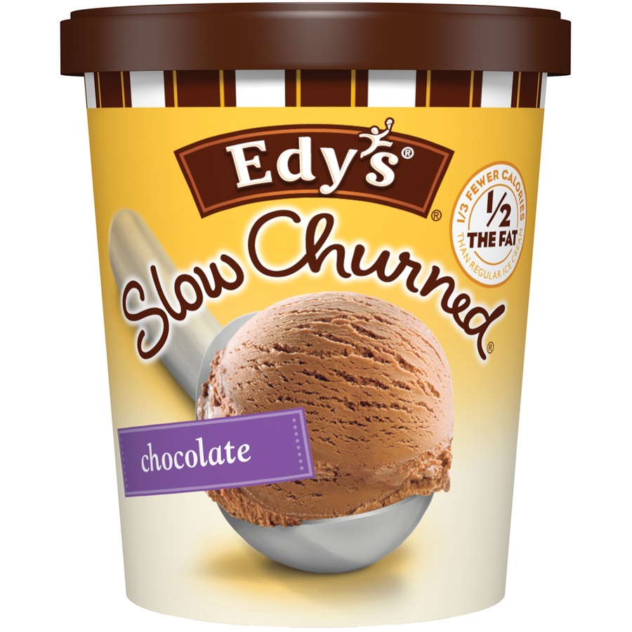 slide 2 of 7, Edy's/Dreyer's Slow Churned Light Chocolate Ice Cream, 5.8 fl oz