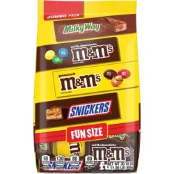 Mars M&M'S, SNICKERS & MILKY WAY Fun Size Chocolate Candy Variety Pack, Bulk Bag