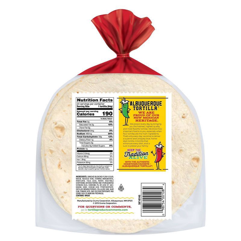 slide 2 of 3, Albuquerque Tortilla Flour Homestyle Family Pack 24 Count - 52.8 Oz, 52.8 oz