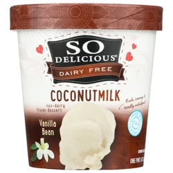 So Delicious Dairy Free Vanilla Bean Coconut Milk Frozen Dessert