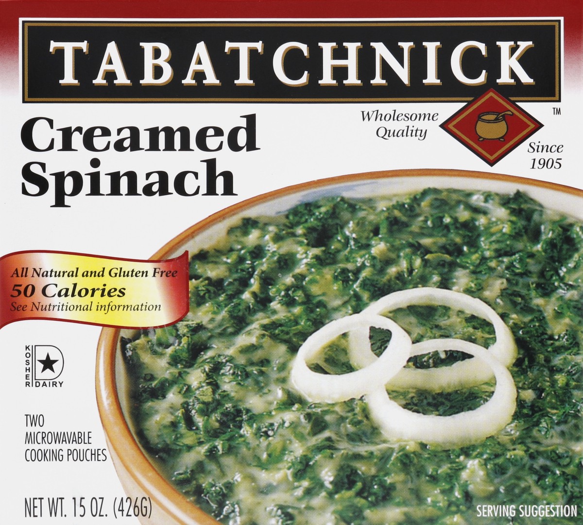 slide 1 of 5, Tabatchnick Creamed Spinach 2 ea, 2 ct