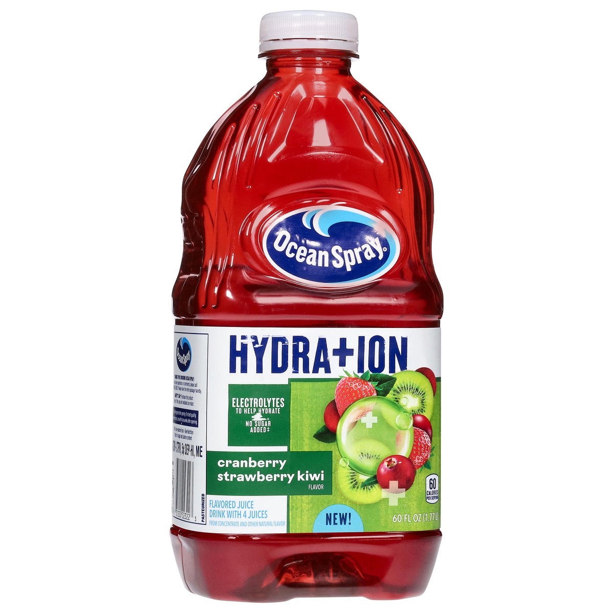 slide 7 of 13, Ocean Spray Hydration Cranberry Strawberry Kiwi Juice Drink, 60 Fl Oz Bottle, 60 fl oz
