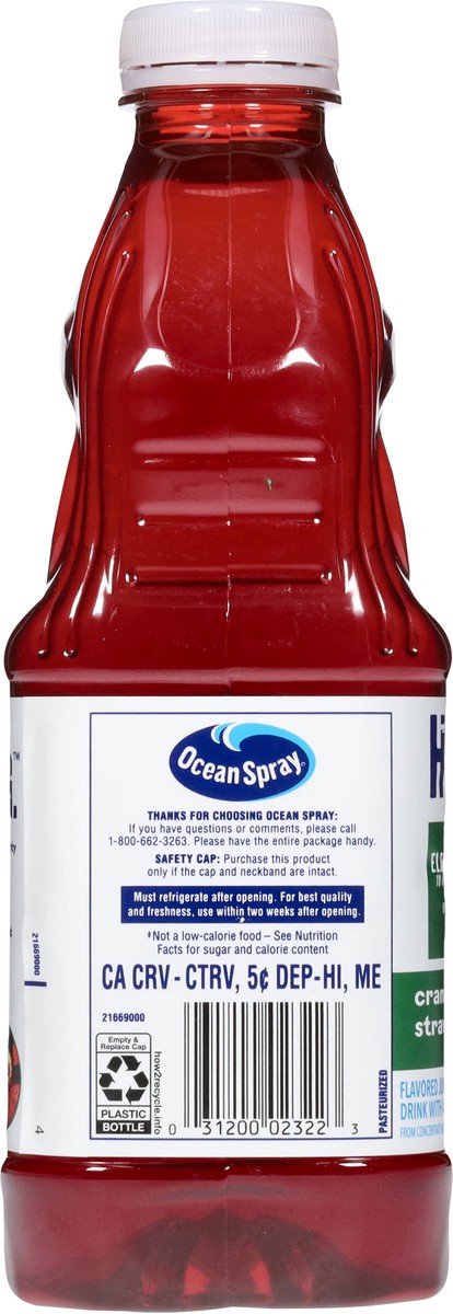 slide 6 of 13, Ocean Spray Hydration Cranberry Strawberry Kiwi Juice Drink, 60 Fl Oz Bottle, 60 fl oz
