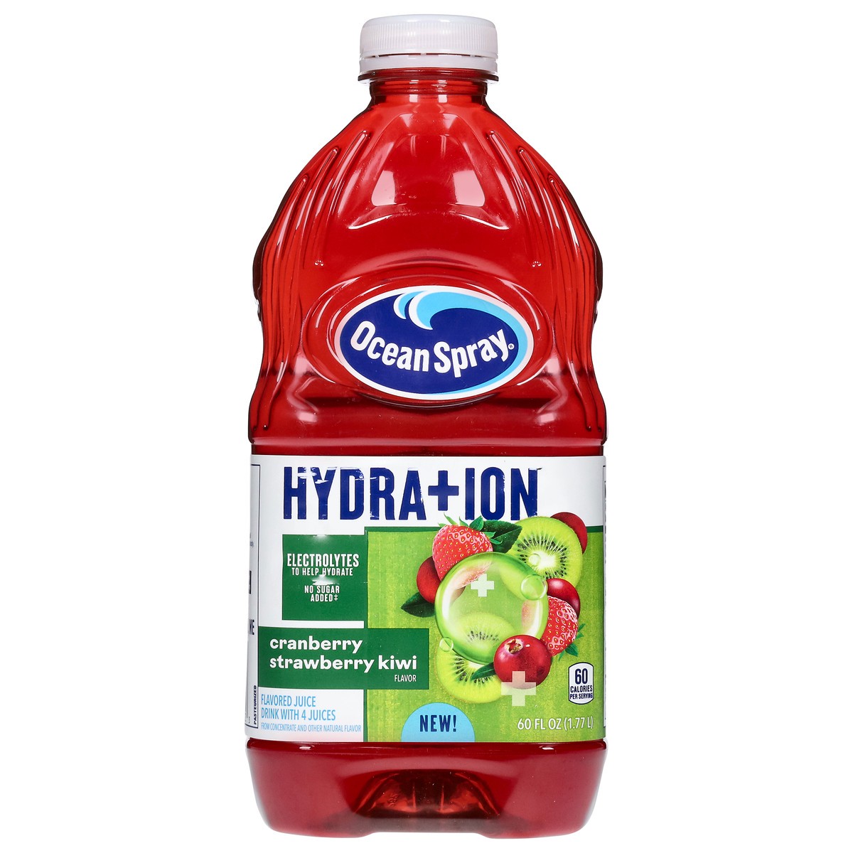 slide 9 of 13, Ocean Spray Hydration Cranberry Strawberry Kiwi Juice Drink, 60 Fl Oz Bottle, 60 fl oz