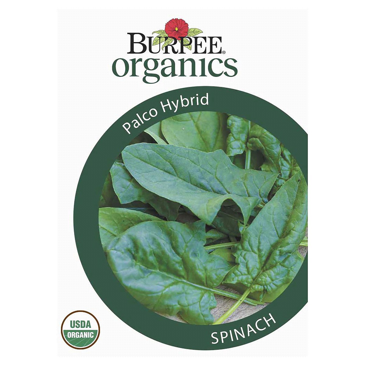 slide 1 of 5, Burpee Organic Spinach Palco Hybrid Seeds, 1 ct