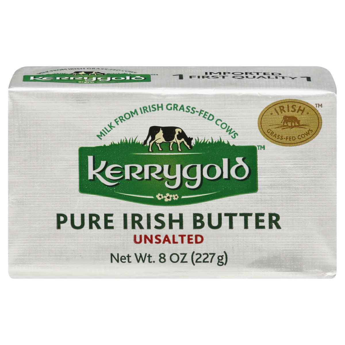 slide 1 of 11, Kerrygold Pure Irish Butter Unsalted, 8 oz