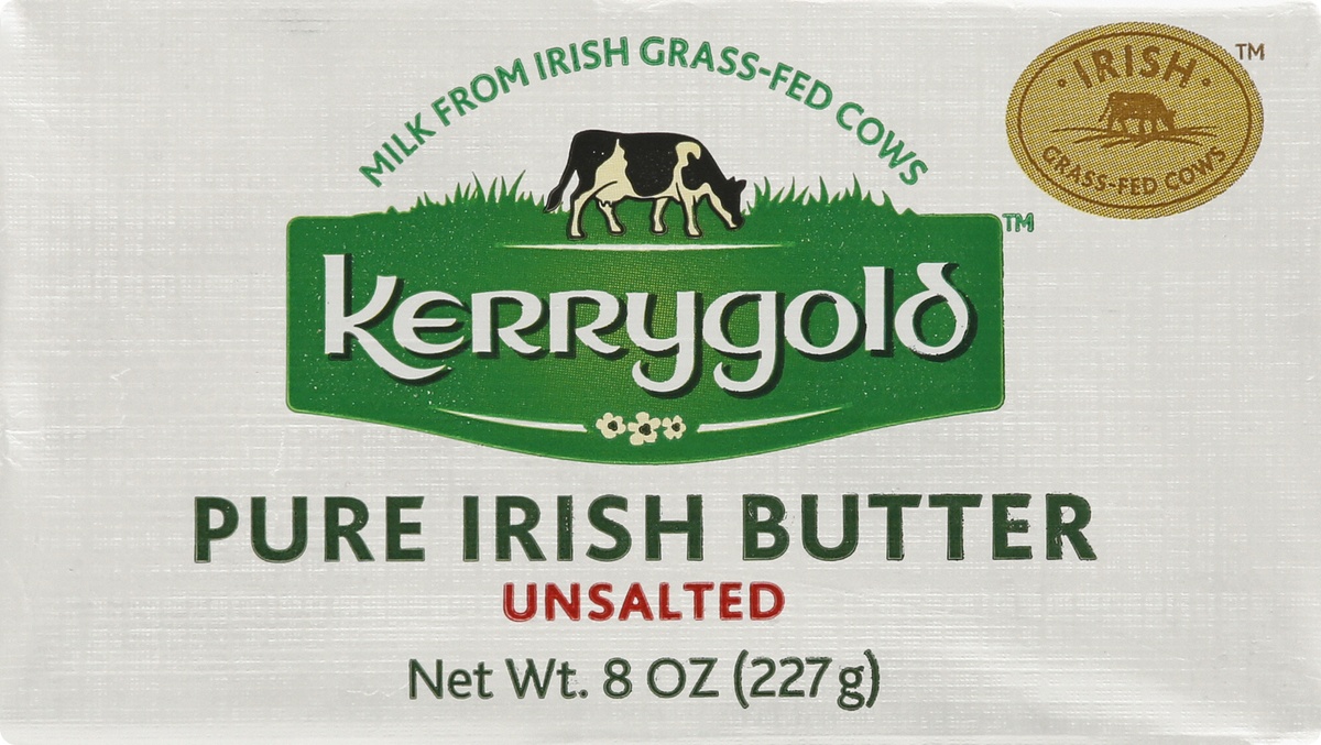 slide 9 of 11, Kerrygold Pure Irish Butter Unsalted, 8 oz