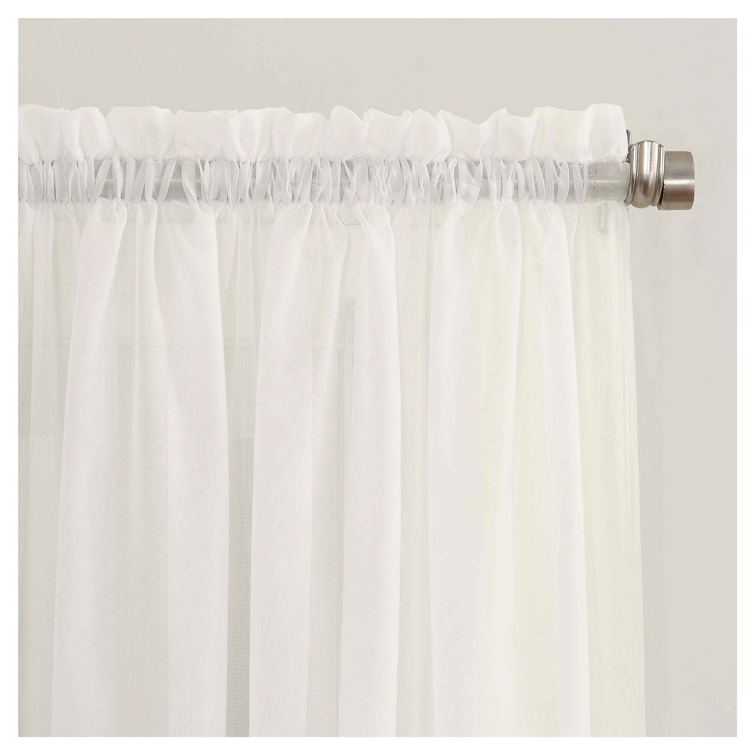 slide 2 of 2, Erica Crushed Voile Panel Eggshell 51x63", 1 ct