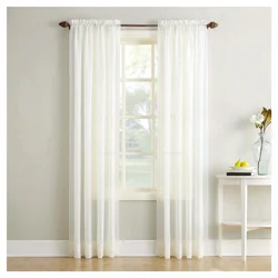 Erica Crushed Voile Panel Eggshell 51x84"