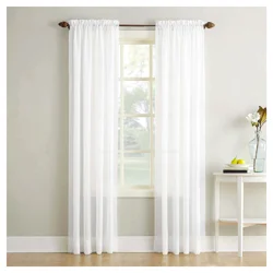 Erica Crushed Voile Panel White 51x84"