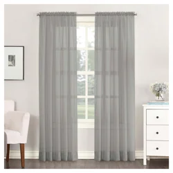 Emily Sheer Panel Charcoal 59x84"