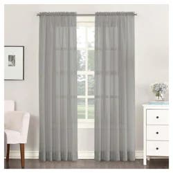 Emily Sheer Panel Charcoal 59x84"