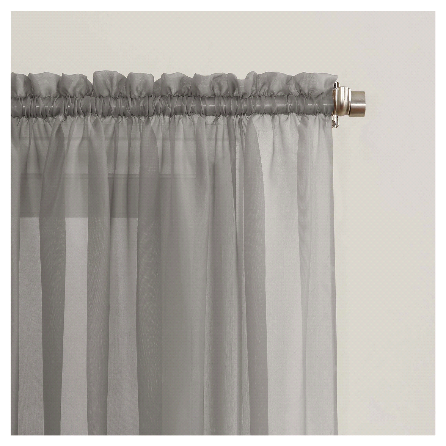 slide 2 of 2, Emily Sheer Panel Charcoal 59x63", 1 ct