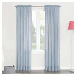 Erica Crushed Voile Panel Dusty Blue 51x63"