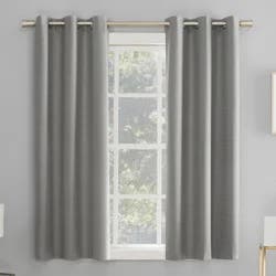 Sun Zero Doret Blackout Panel Pair Grey 74x63"