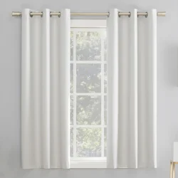 Sun Zero Doret Blackout Panel Pair Purple 74x63"