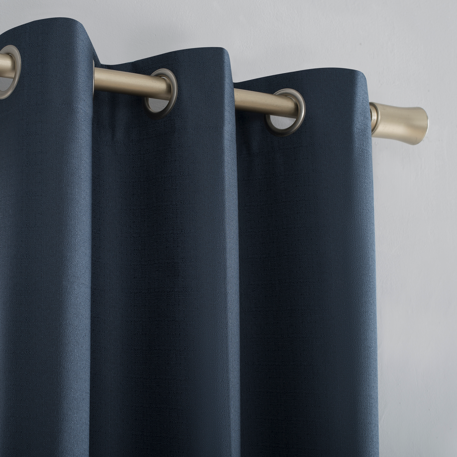 slide 6 of 7, Sun Zero Doret Blackout Panel Pair Navy 74x84", 1 ct