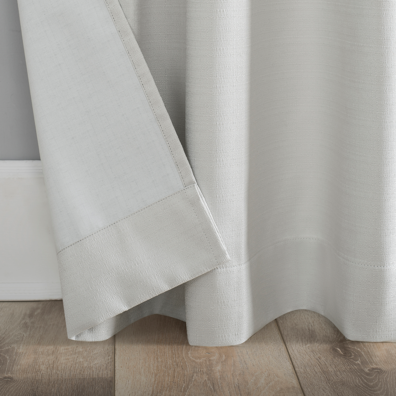 slide 7 of 7, Sun Zero Doret Blackout Panel Pair Pearl 74x84", 1 ct