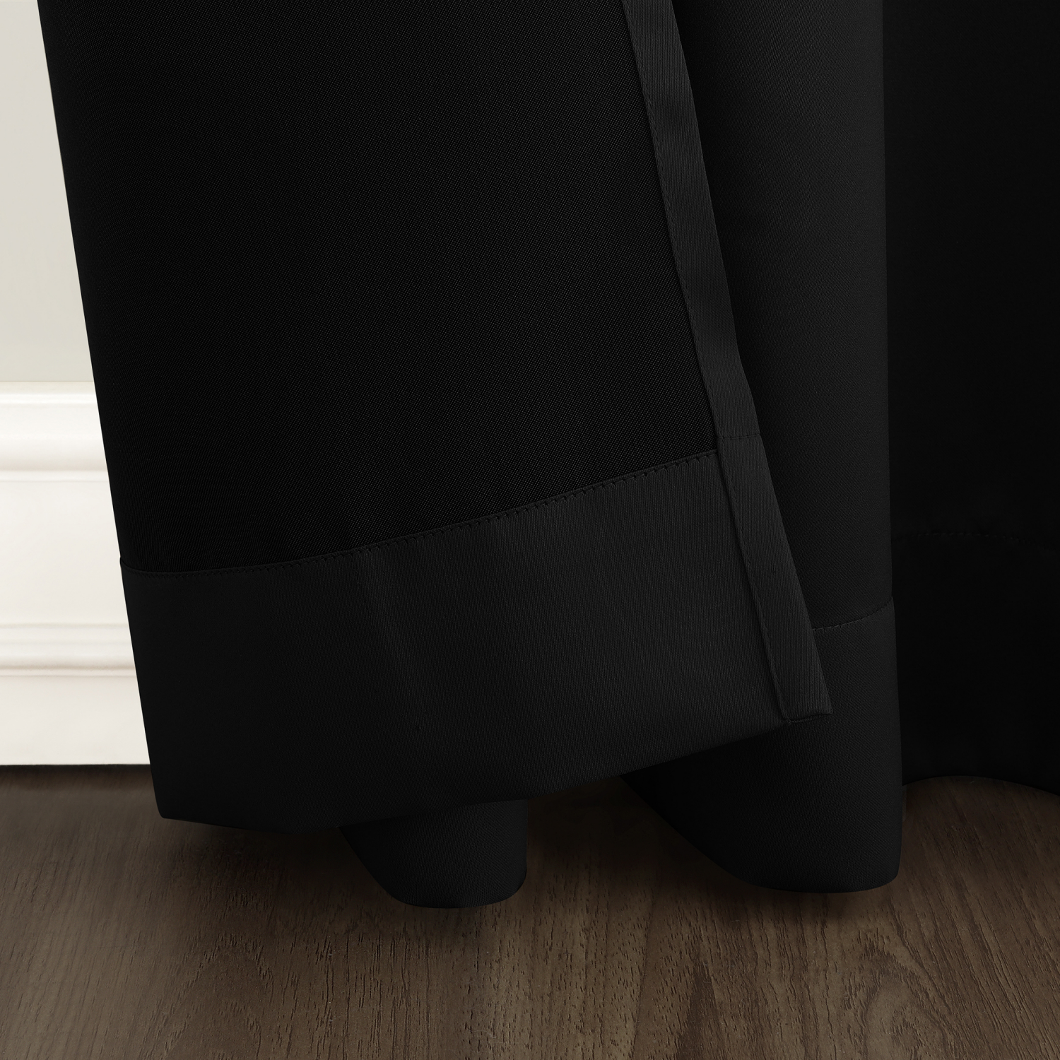 slide 4 of 4, Sun Zero Clarkson Room Darkening Panels Black 104x84", 4 ct