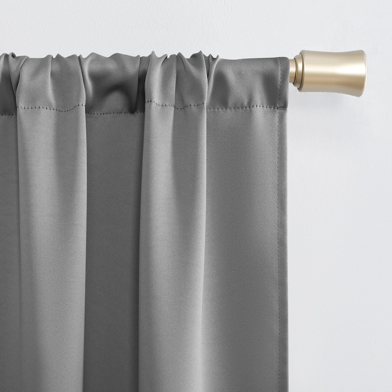 slide 3 of 4, Sun Zero Clarkson Room Darkening Panels Grey 104x84", 4 ct