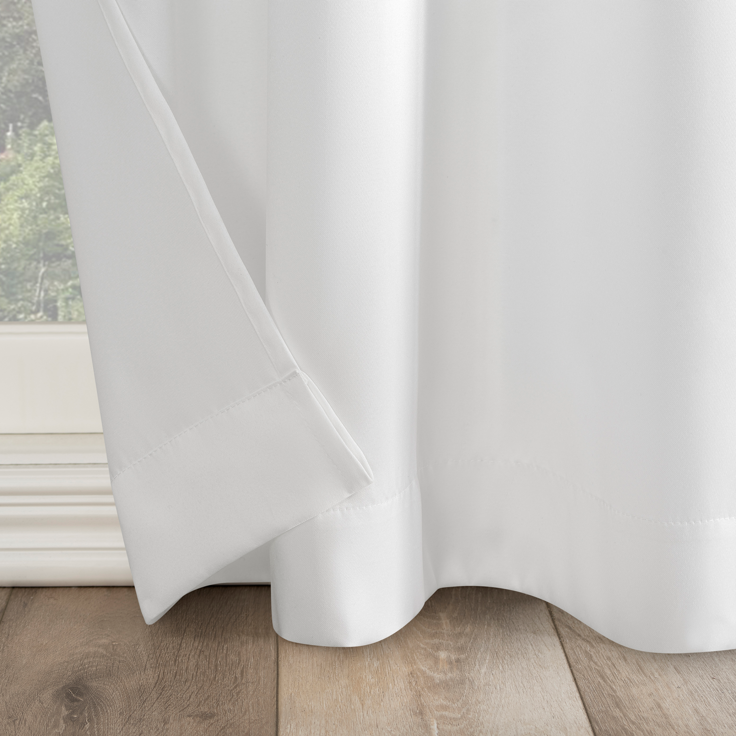 slide 4 of 4, Sun Zero Clarkson Room Darkening Panels White 104x84", 4 ct