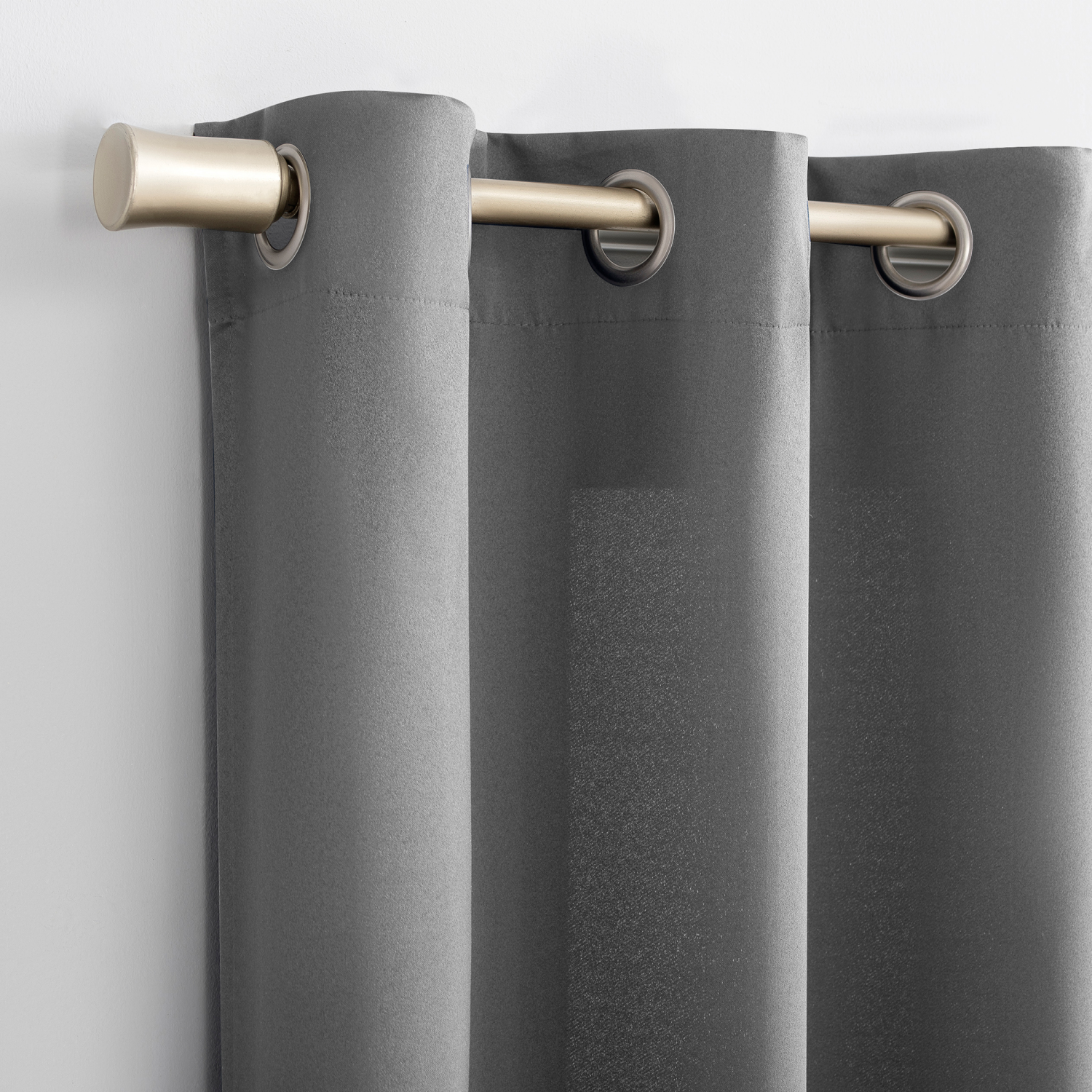 slide 6 of 8, Sun Zero Walter Grommet Panel Pair Grey 74x63", 2 ct