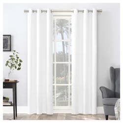 Sun Zero Walter Grommet Panel Pair White 74x63"