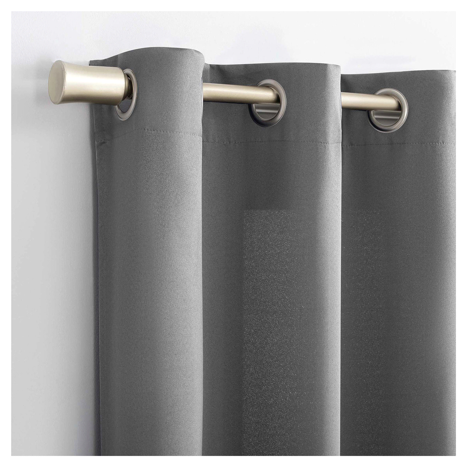 slide 2 of 2, Sun Zero Walter Grommet Panel Pair Grey 74x84", 2 ct