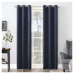Sun Zero Walter Grommet Panel Pair Navy 74x84"
