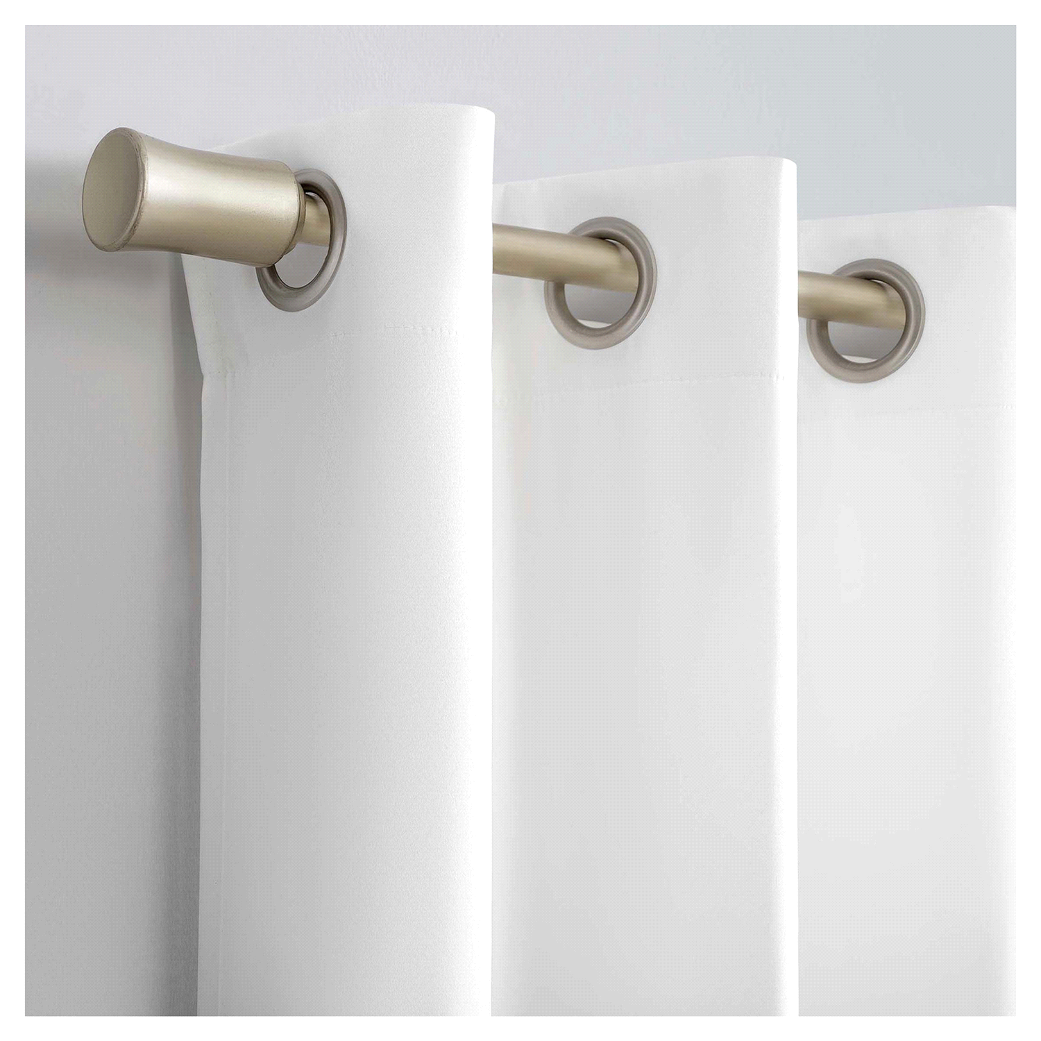 slide 2 of 2, Sun Zero Walter Grommet Panel Pair White 74x84", 2 ct