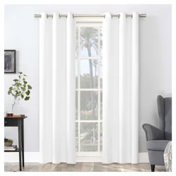 Sun Zero Walter Grommet Panel Pair White 74x84"