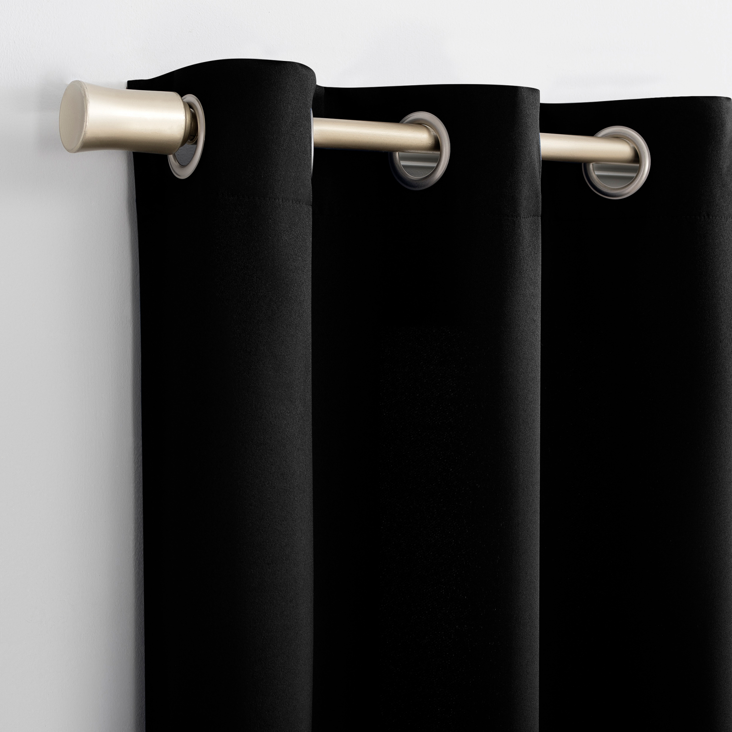 slide 6 of 8, Sun Zero Walter Grommet Panel Pair Black 74x63", 2 ct