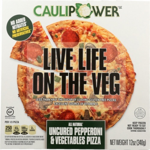 slide 1 of 1, Caulipower Pizza Veggie, 1 ct