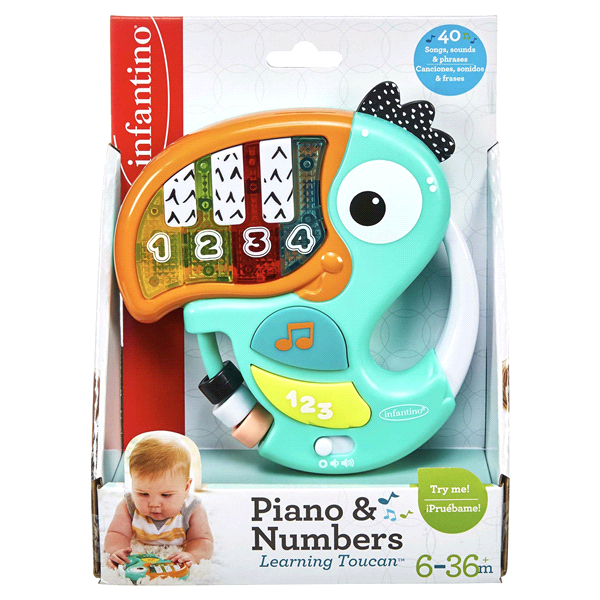 slide 1 of 1, Infantino Piano & Numbers Learning Toucan, 1 ct