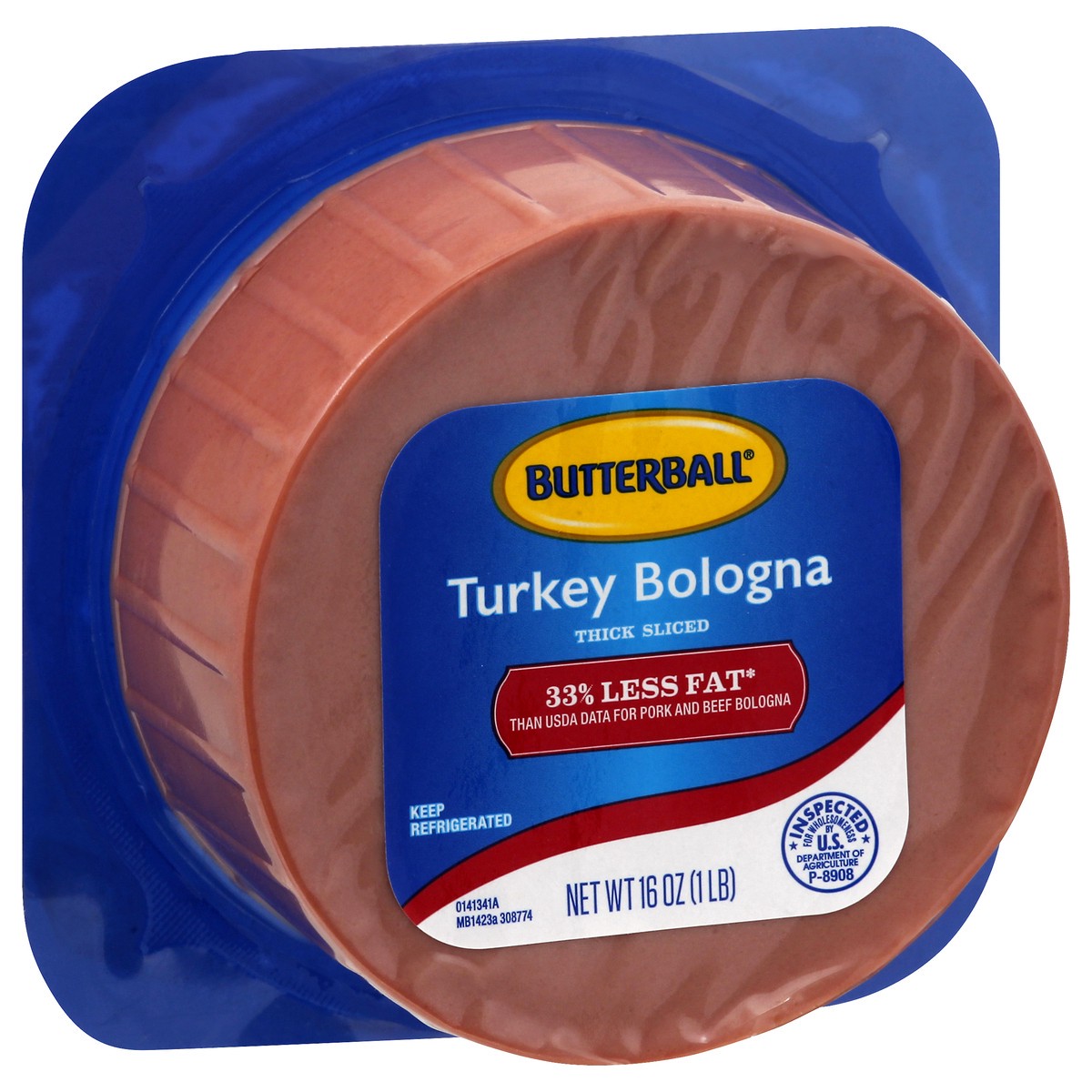 slide 12 of 13, Butterball Thick Sliced Turkey Bologna 16.0 oz, 16 oz