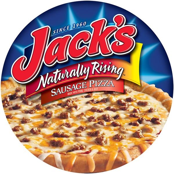 slide 1 of 1, Jack's Rising Crust Sausage Pizza, 29.1 oz