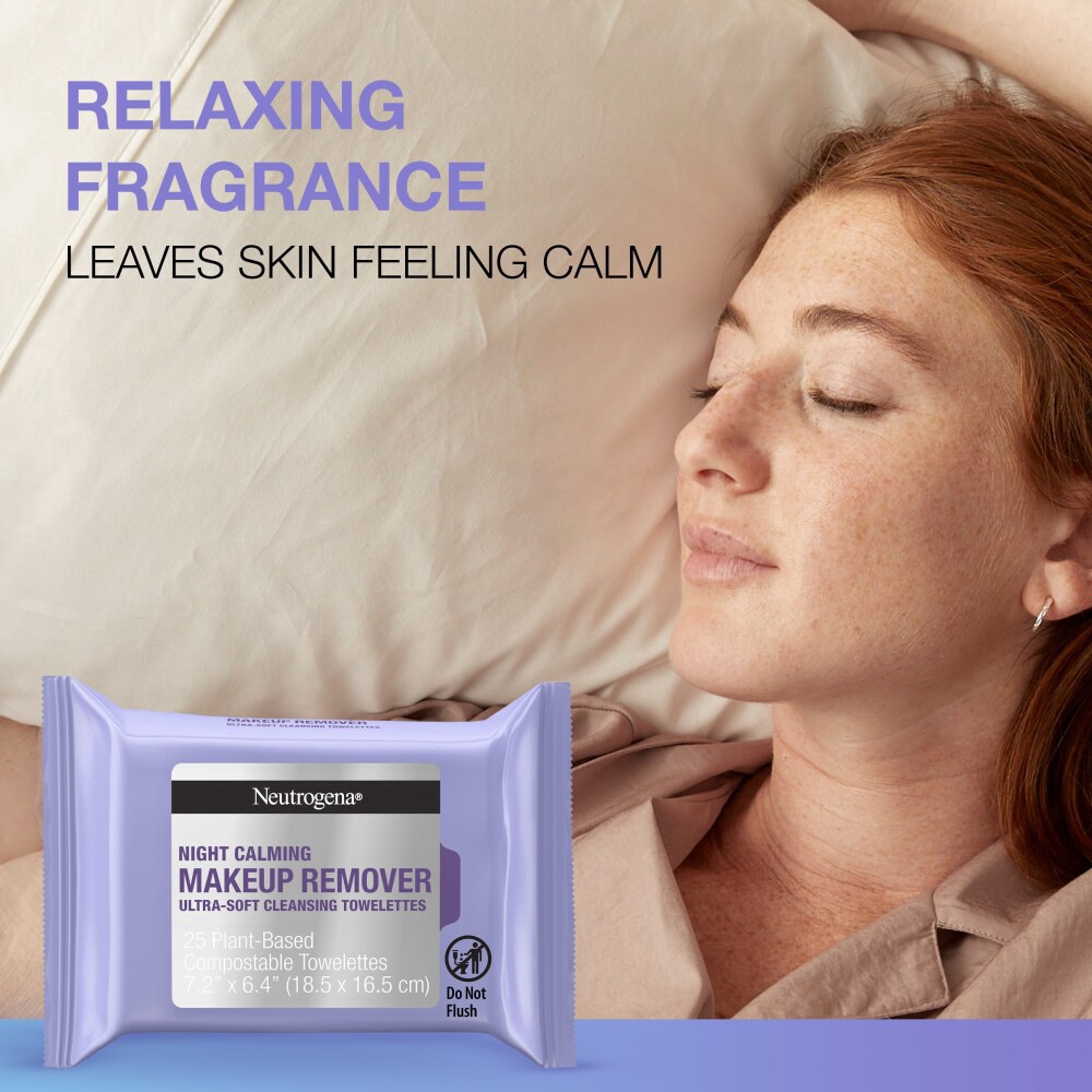 slide 6 of 6, Neutrogena Day & Night Makeup Remover Cleansing Wipes, 3 x 25 ct, 75 ct