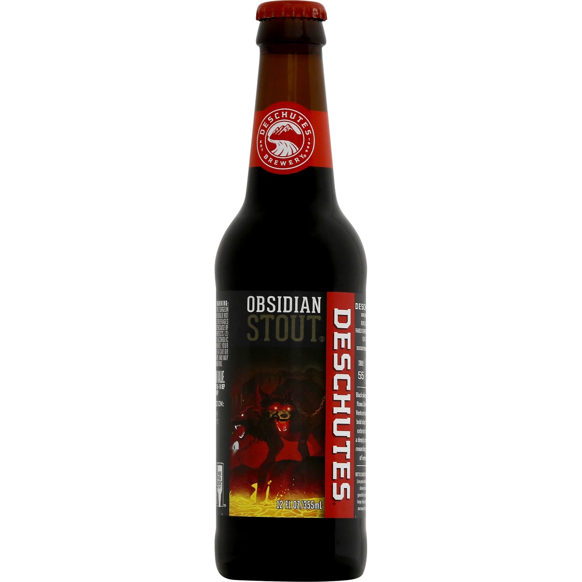 slide 5 of 6, Deschutes Obsidian Stout, 12 fl oz