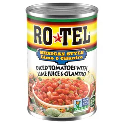 ROTEL Mexican Style Lime and Cilantro Diced Tomatoes and Green Chilies, 10 oz.